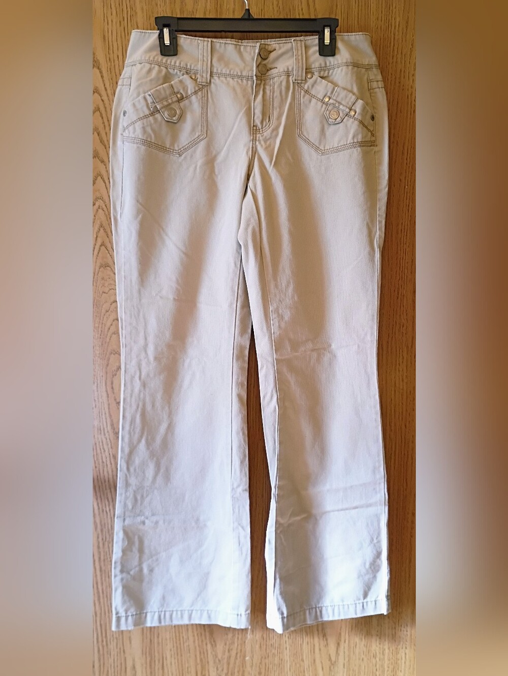 Hydraulic Cream Straight-Leg Jeans